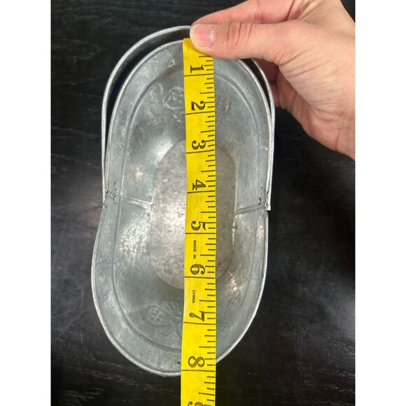 Vintage mini basket with handle- butterflies - galvanized- cottagecore copper - Picture 4 of 6